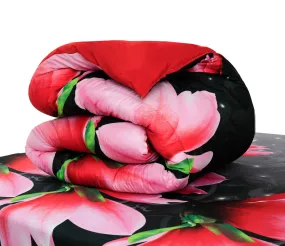 1 PC Single Comforter-Pink Lotus