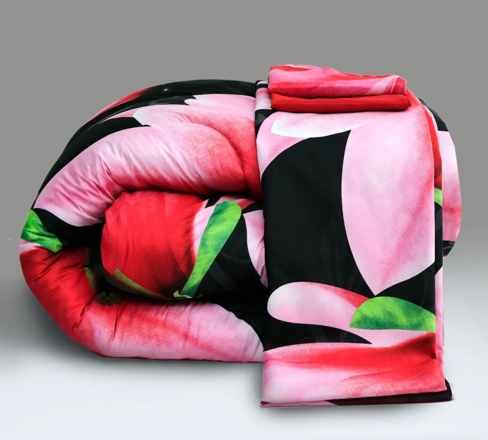 1 PC Single Comforter-Pink Lotus