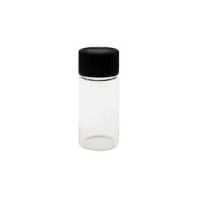 10ml Glass Bottle Vial Flint with Cap Lid Black Expe Liner