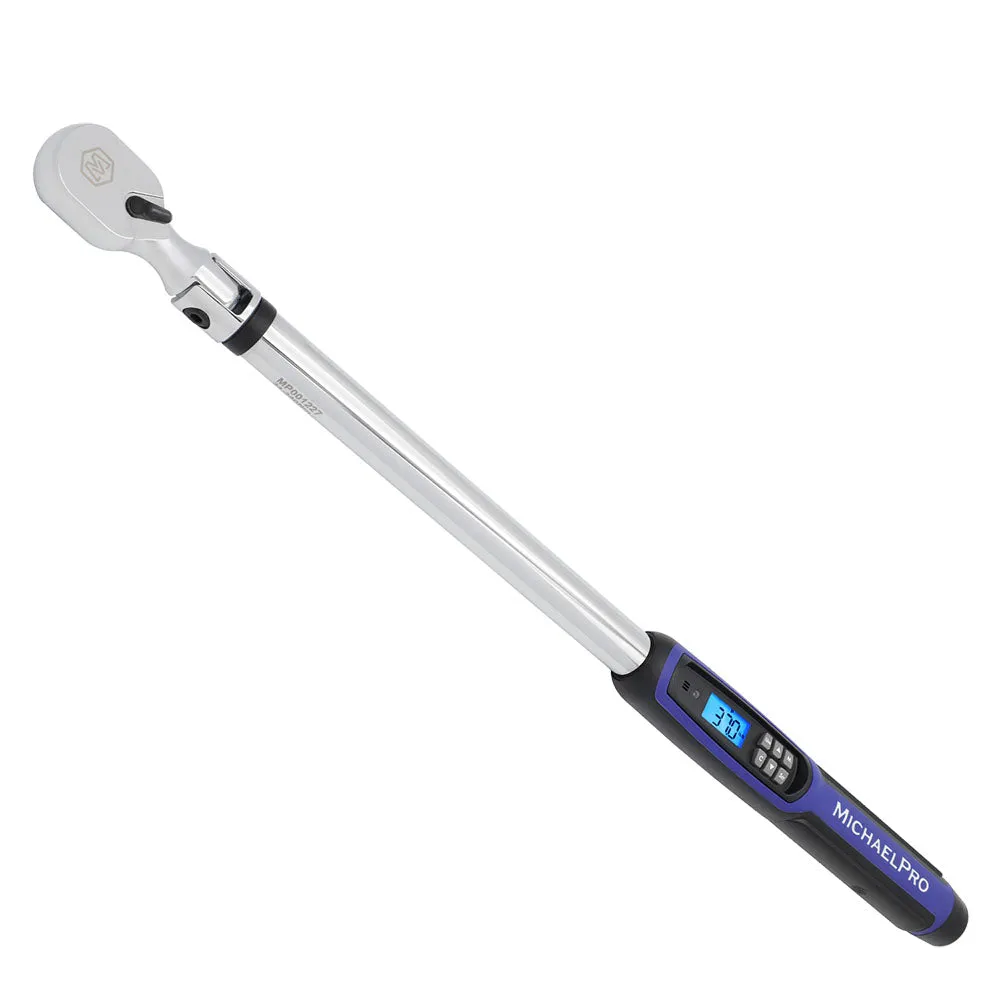 1/2" Drive Flex Head Electronic Torque Wrench With Angle, 25 to 250 ft-lb (MP001227)