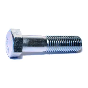 1"-8 x 4" Zinc Plated Grade 5 Steel Coarse Thread Hex Cap Screws