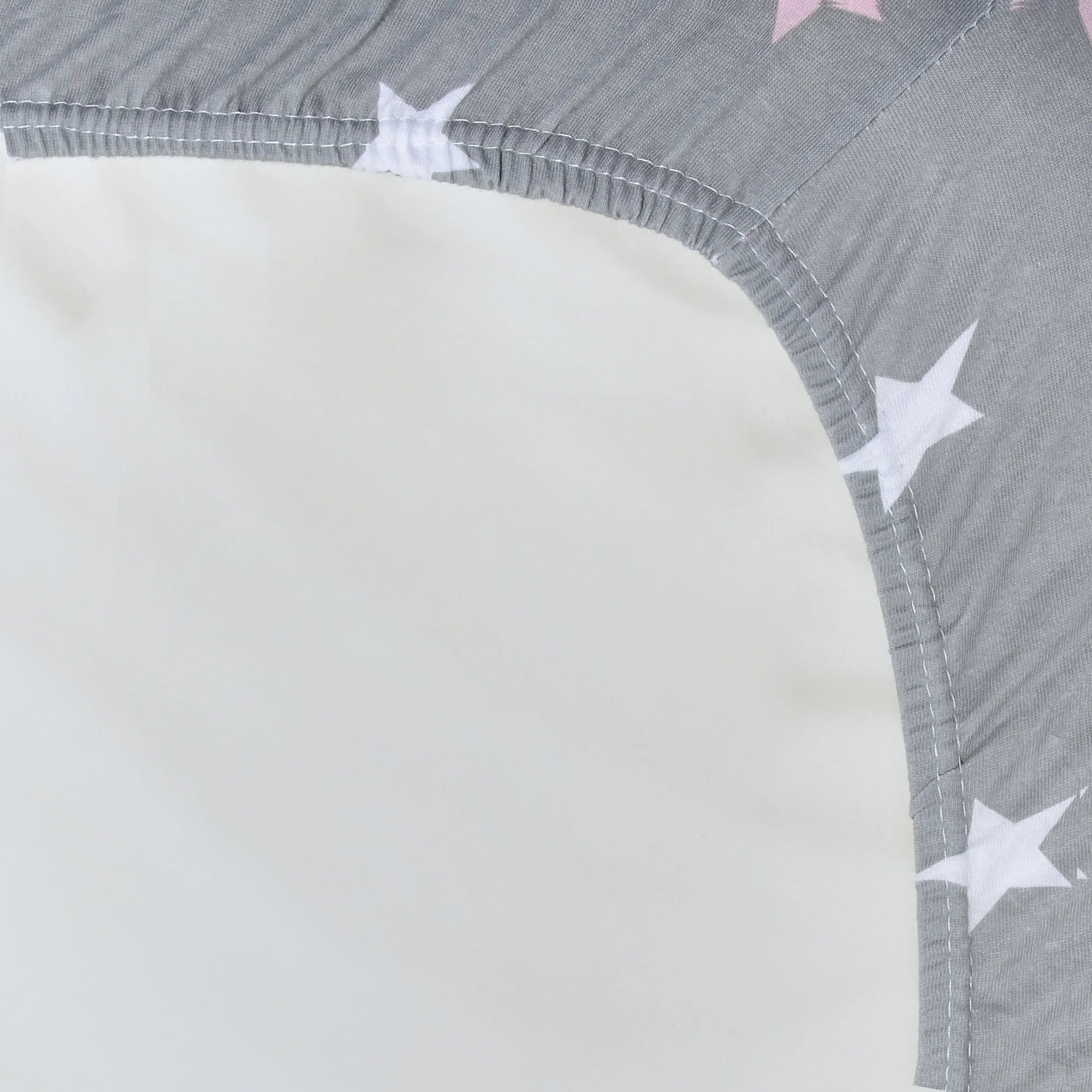 2 Pack n Play and Portable Crib Mattress Sheets - Owls/Stars