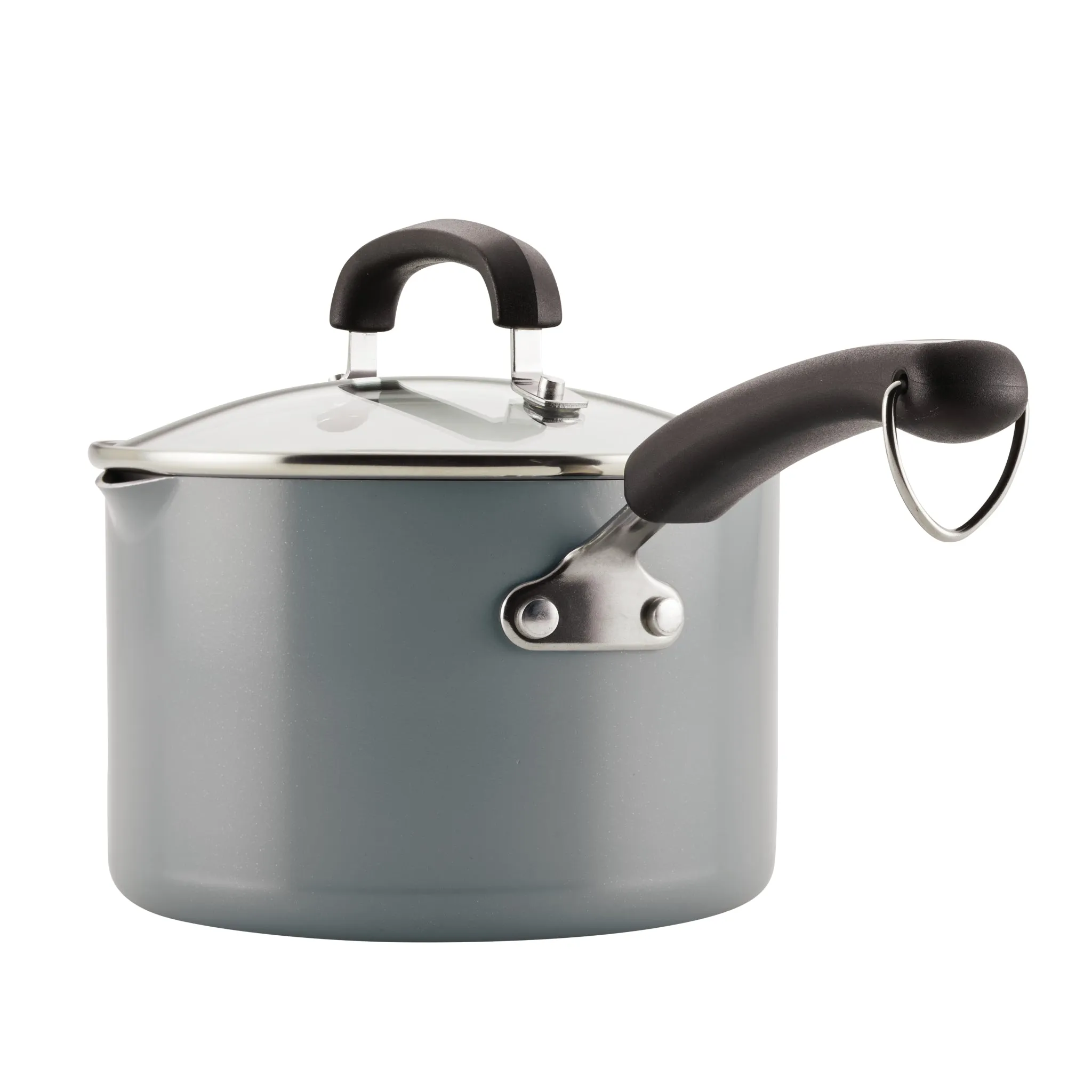 3-Quart Recycled Aluminum Nonstick Straining Saucepan