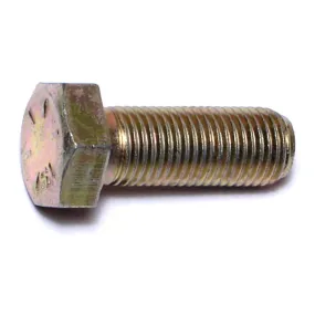 3/8"-24 x 1" Zinc Plated Grade 8 Steel Fine Thread Hex Cap Screws (20 pcs.)