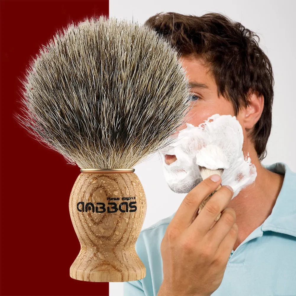 4IN1 Badger Shaving Brush Set with Stand and Shaving Bowl Perfect for Men Gift