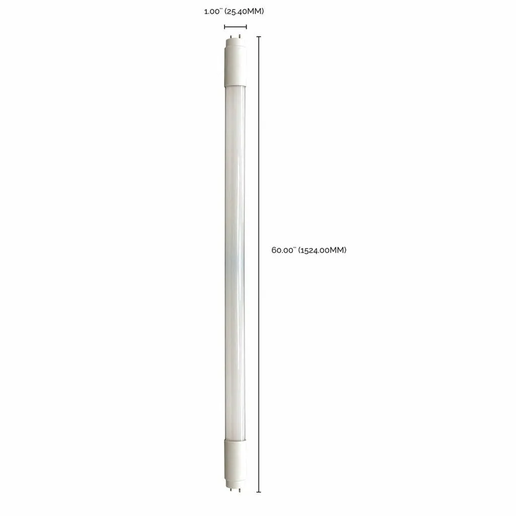 5 Foot - 22W - Linear LED T8 - Type B Ballast Bypass - G13 Bi-Pin Base - 80 CRI - 5000K - 10-Pack