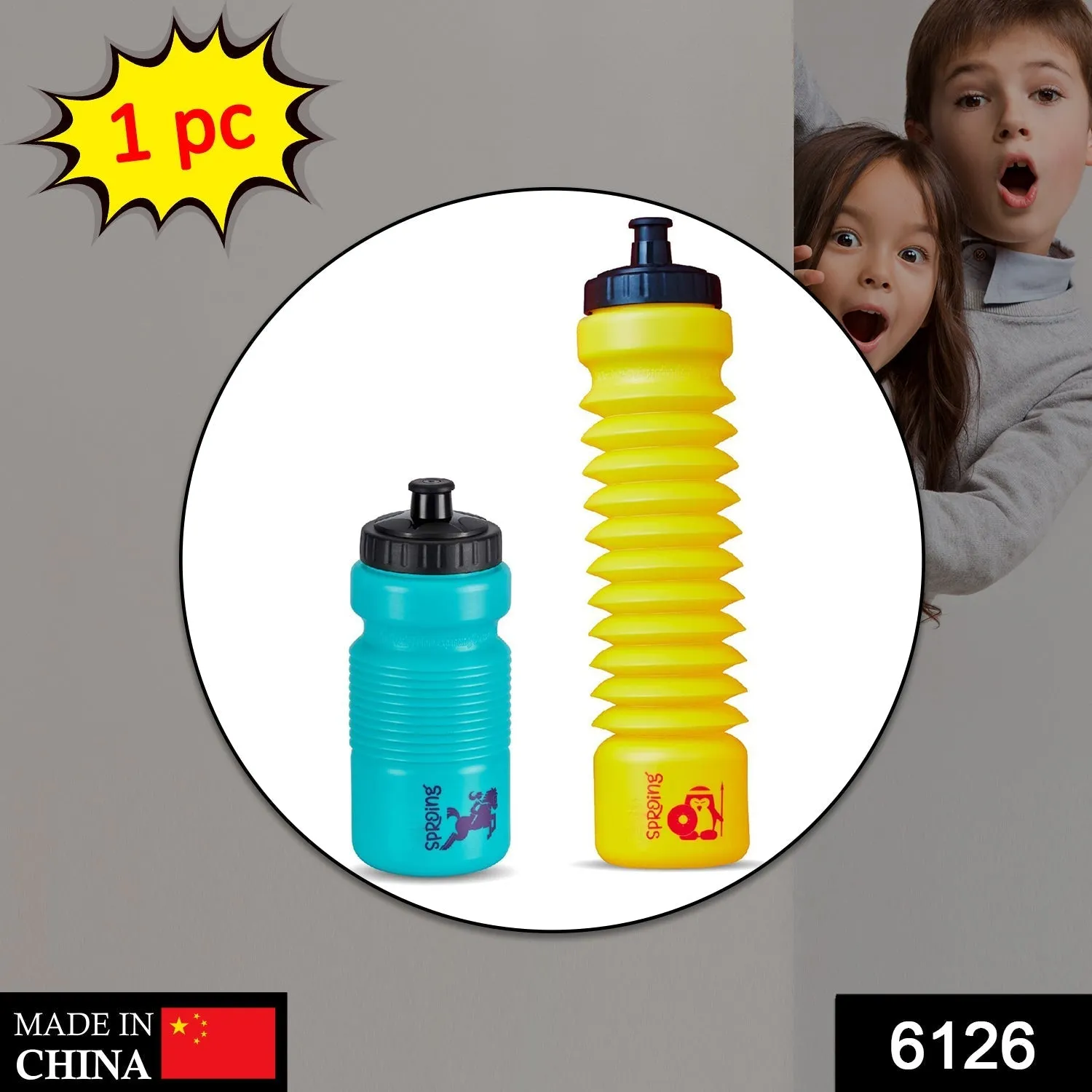 6126 Pull N Stretch Water Bottle for storing drinking water used in many places like school, colleges etc.