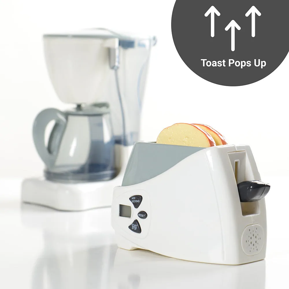 Action Fun Appliances | Realistic Breakfast Set with Coffee Maker & Toaster