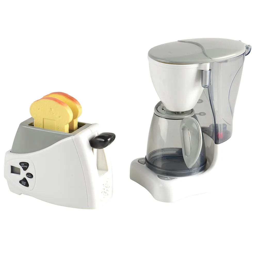 Action Fun Appliances | Realistic Breakfast Set with Coffee Maker & Toaster