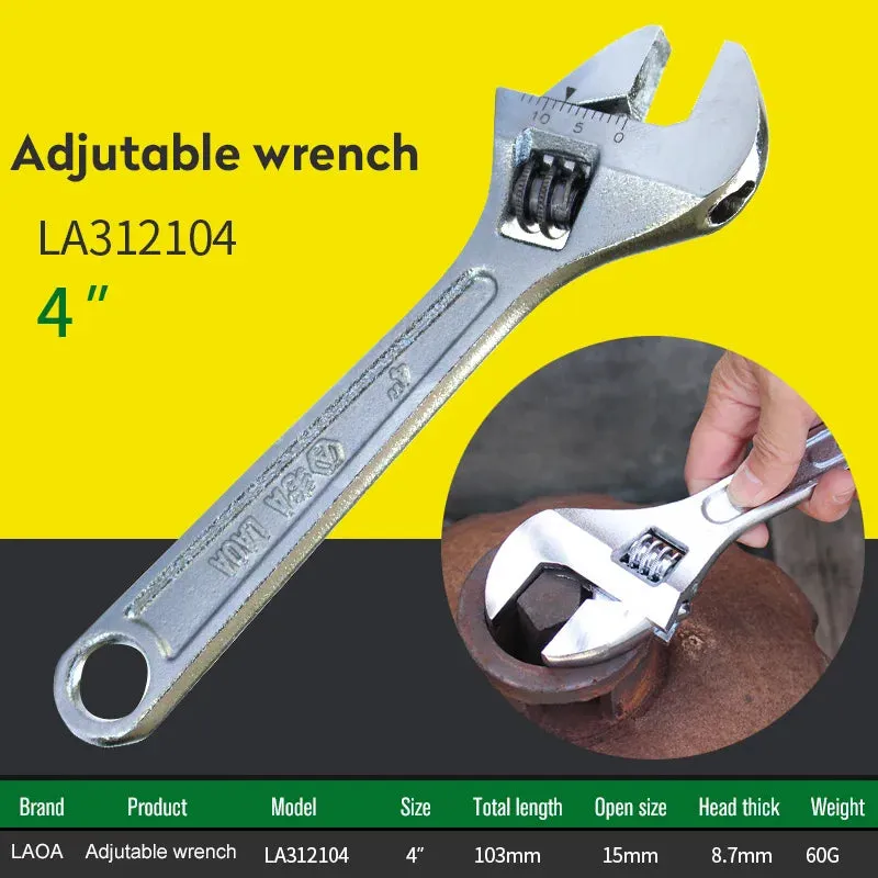 Adjustable Wrench Monkey Wrench Steel Spanner Car Spanner Tools