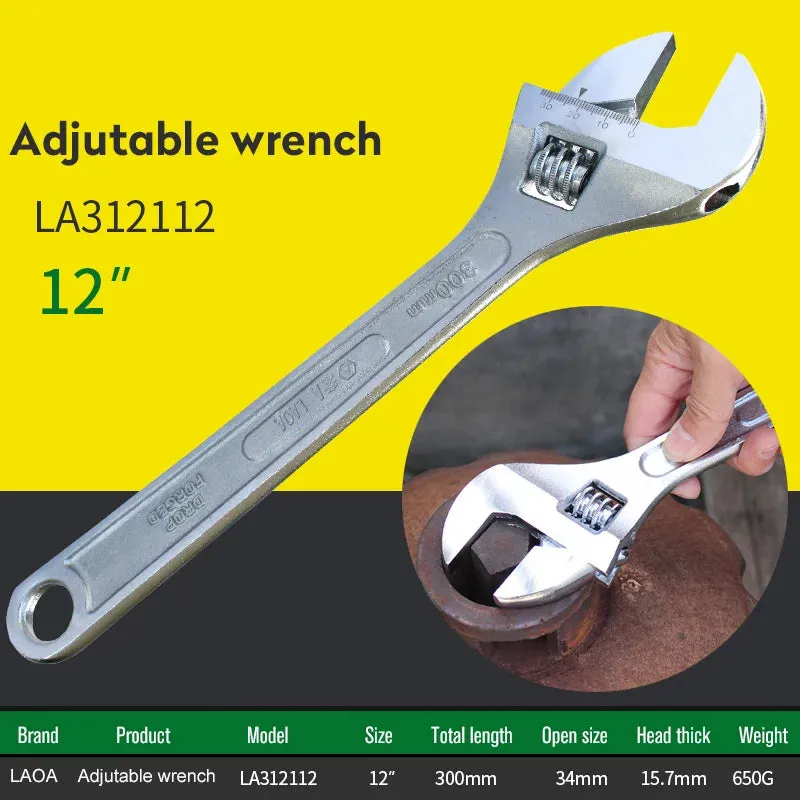 Adjustable Wrench Monkey Wrench Steel Spanner Car Spanner Tools