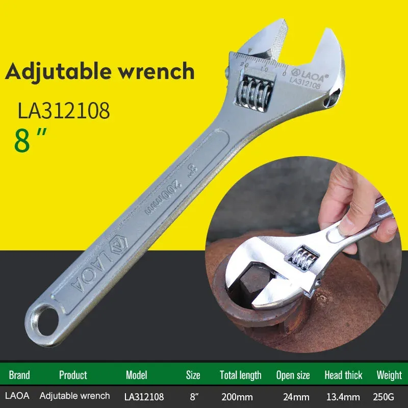 Adjustable Wrench Monkey Wrench Steel Spanner Car Spanner Tools