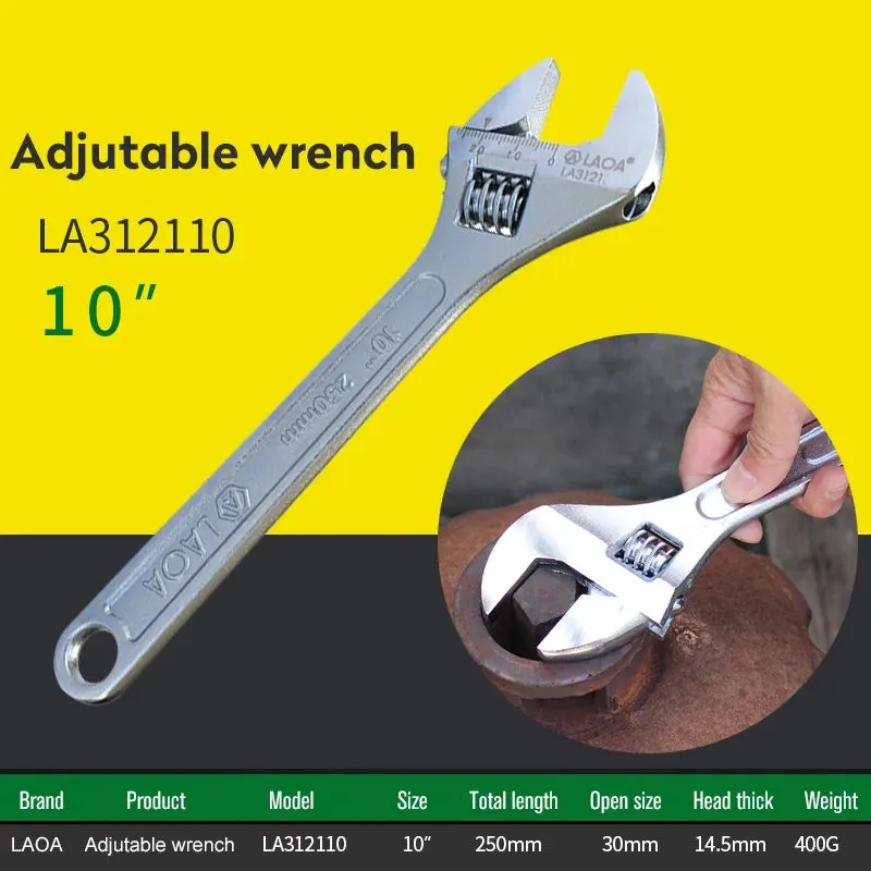 Adjustable Wrench Monkey Wrench Steel Spanner Car Spanner Tools