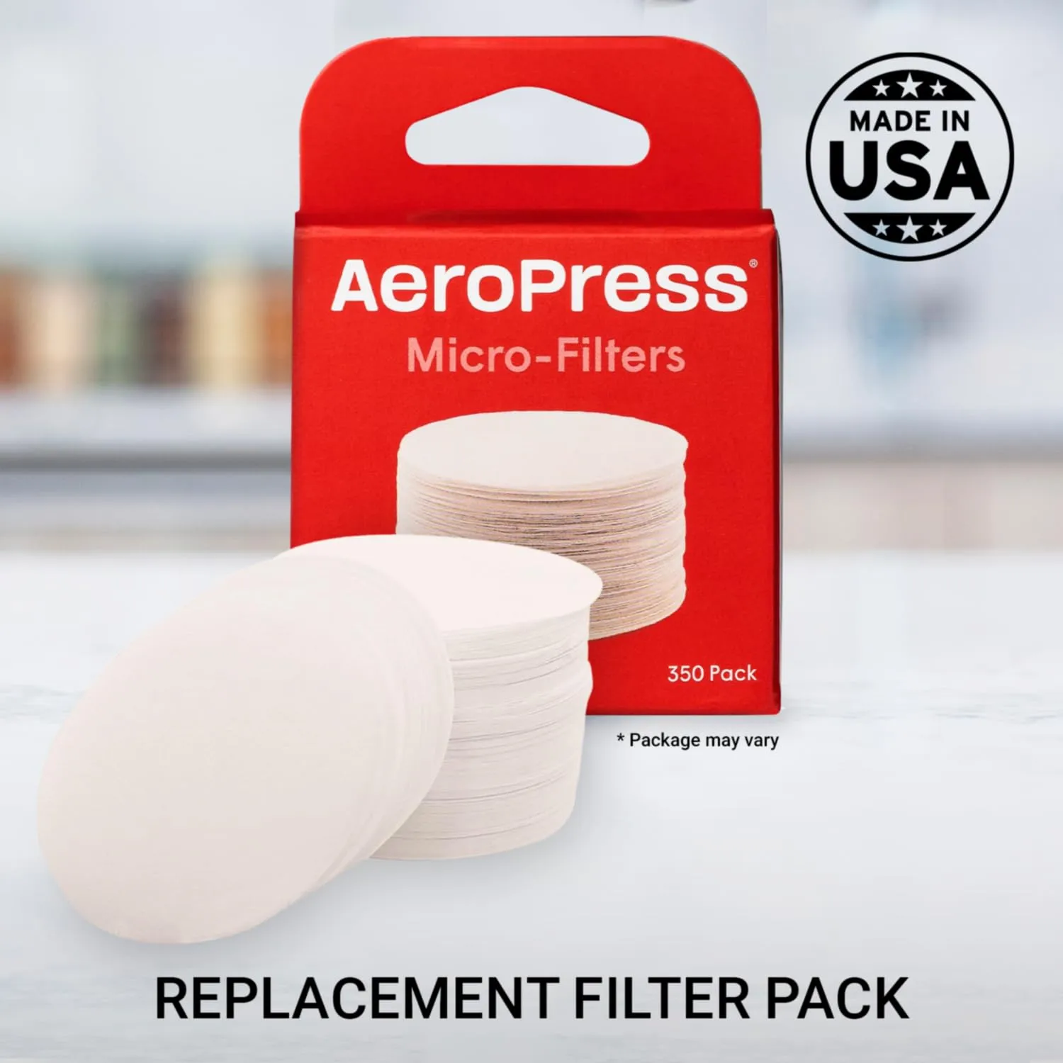 AeroPress Replacement Filter Pack - Microfilters For The AeroPress Coffee And Espresso Maker - 350 count