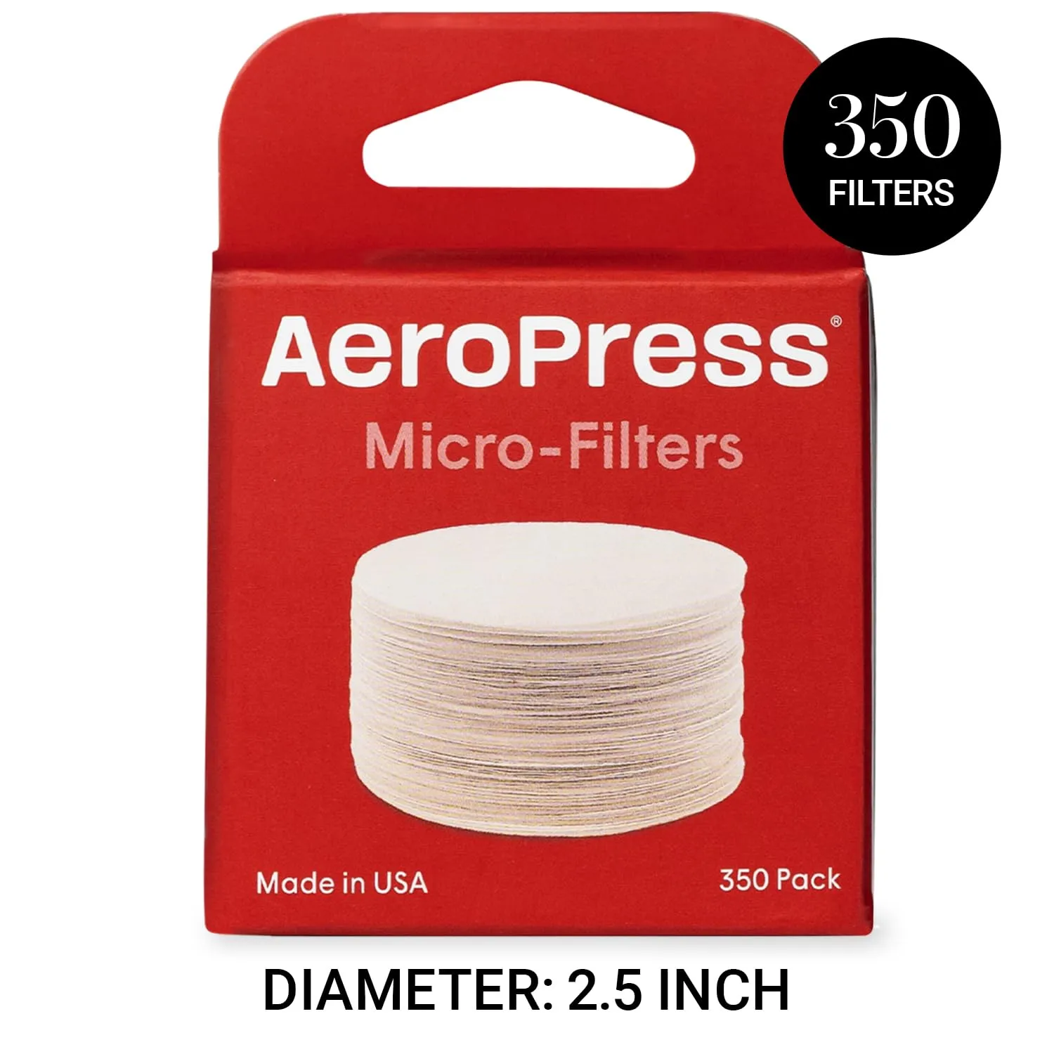 AeroPress Replacement Filter Pack - Microfilters For The AeroPress Coffee And Espresso Maker - 350 count