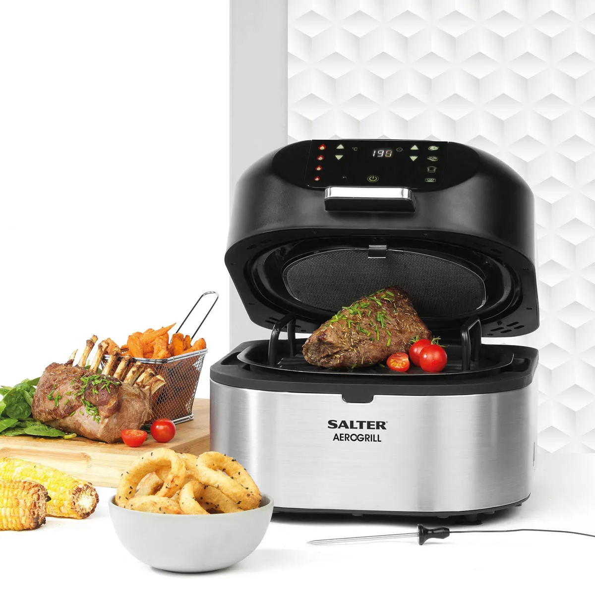 Air Fryer Grill Dehydrate Bake Roast Digital Adjustable Temperature 5.2L