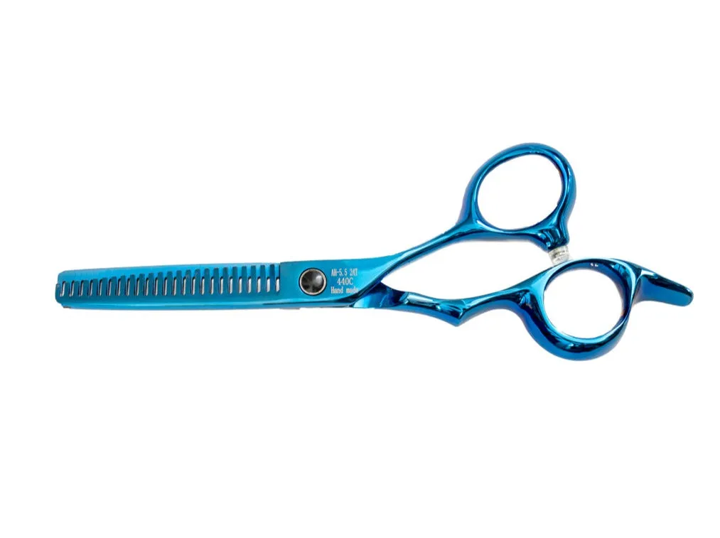 Animal House Prof. Series 5.5" Double Sided 24 Tooth Thinning Shear - BLUE - (WH)