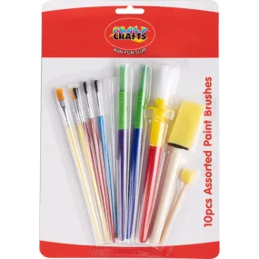 Assorted paint brushes - 10pcs