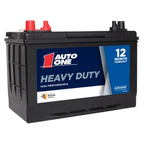 Auto One 7612 Heavy Duty Calcium Maintenance-Free 12V Battery (HCM27L Size, 680CCA, 97RC, 162Ah)