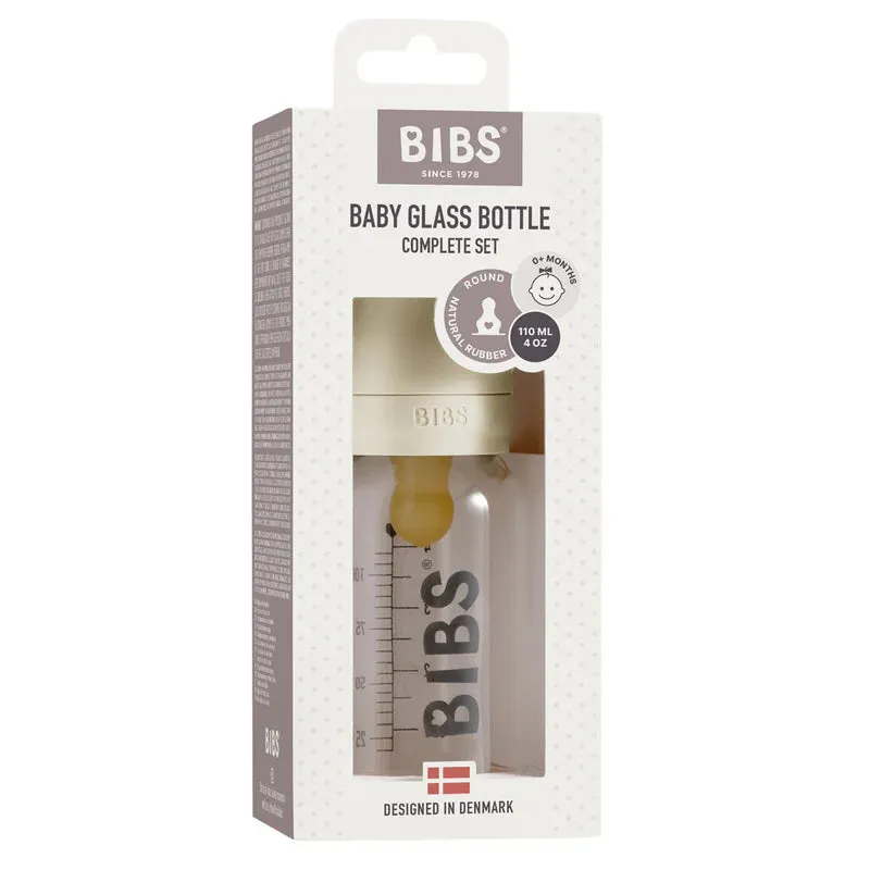 Baby Glass Bottle Set 110ml - Ivory