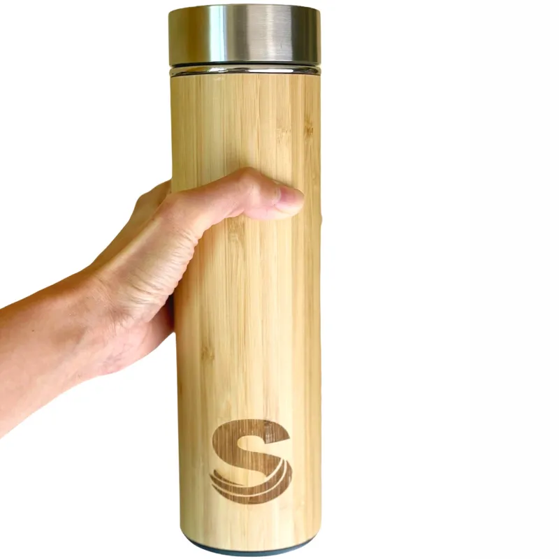 Bamboo Insulated Bottle with Filter