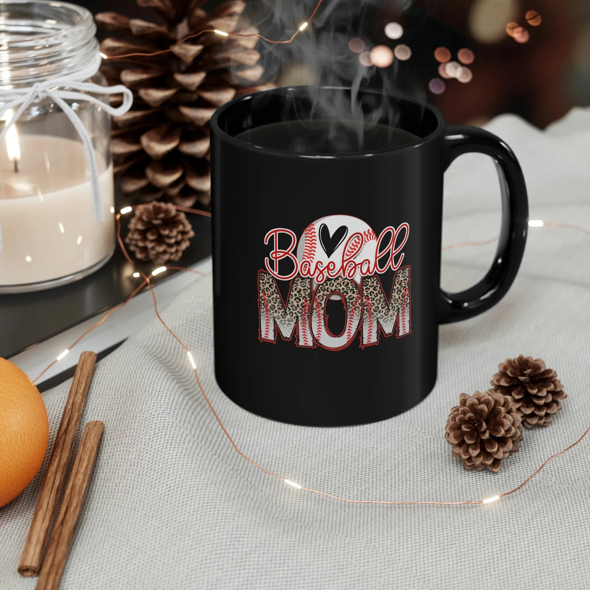 Baseball Mom 02 - Black mug 11oz