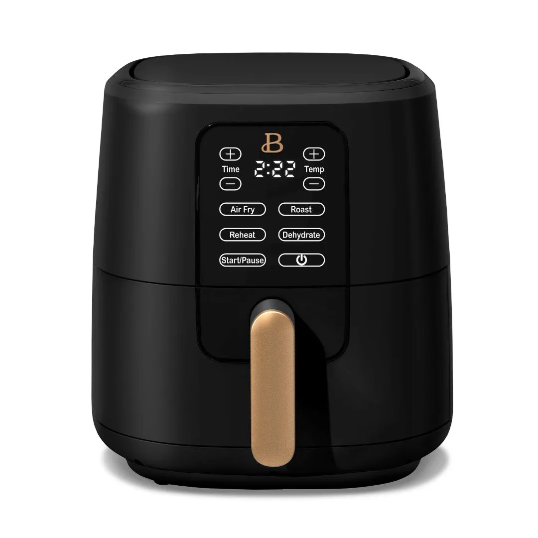 Beautiful 19038 6 Quart Touchscreen Air Fryer, Black Sesame by Drew Barrymore