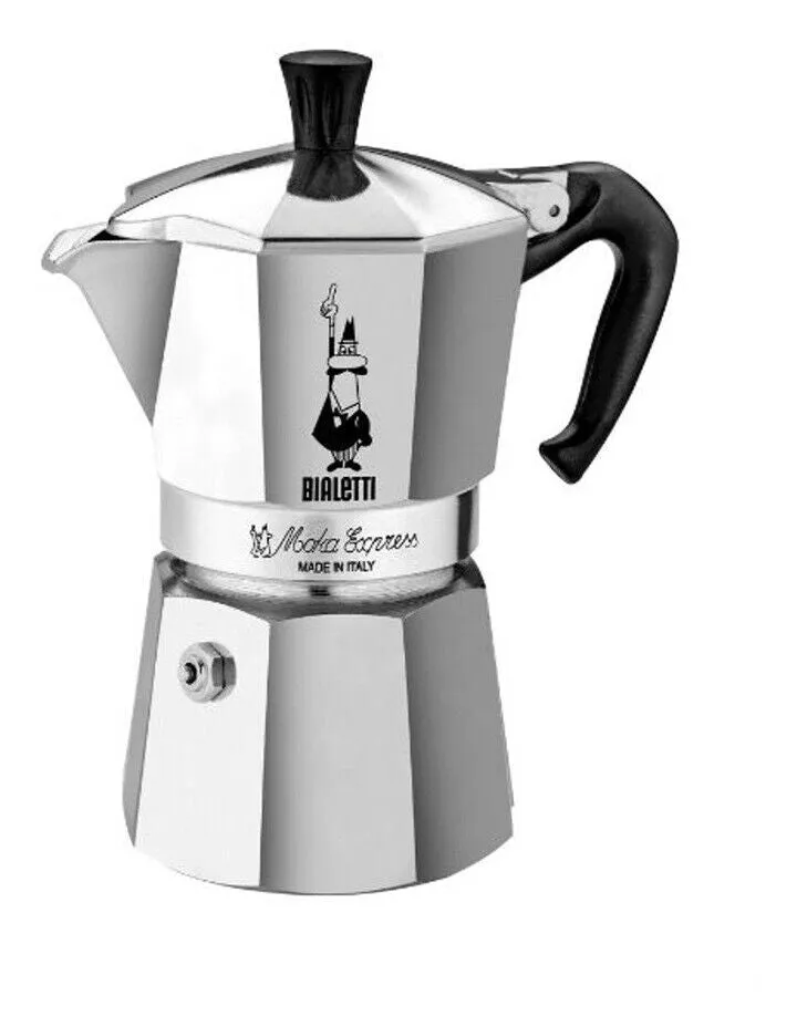 Bialetti Moka Espresso Coffee Maker Stove Top Percolator, 4 Cups - Special Order