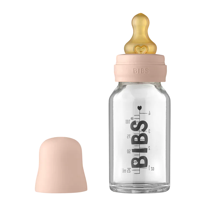 BIBS, Baby Glass Bottle 110ml Complete Set