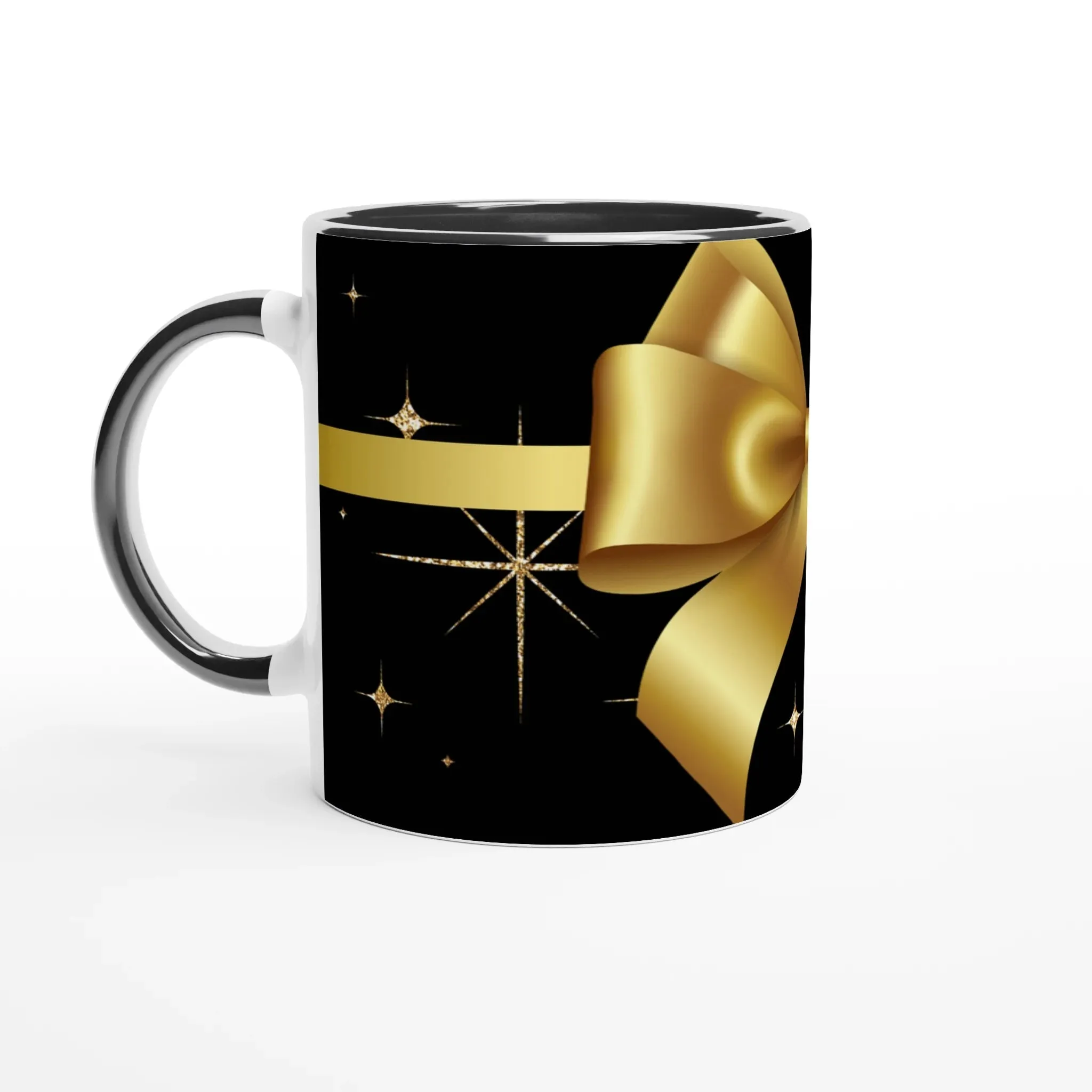 Big Golden Ribbon | Elegant Gift Mug