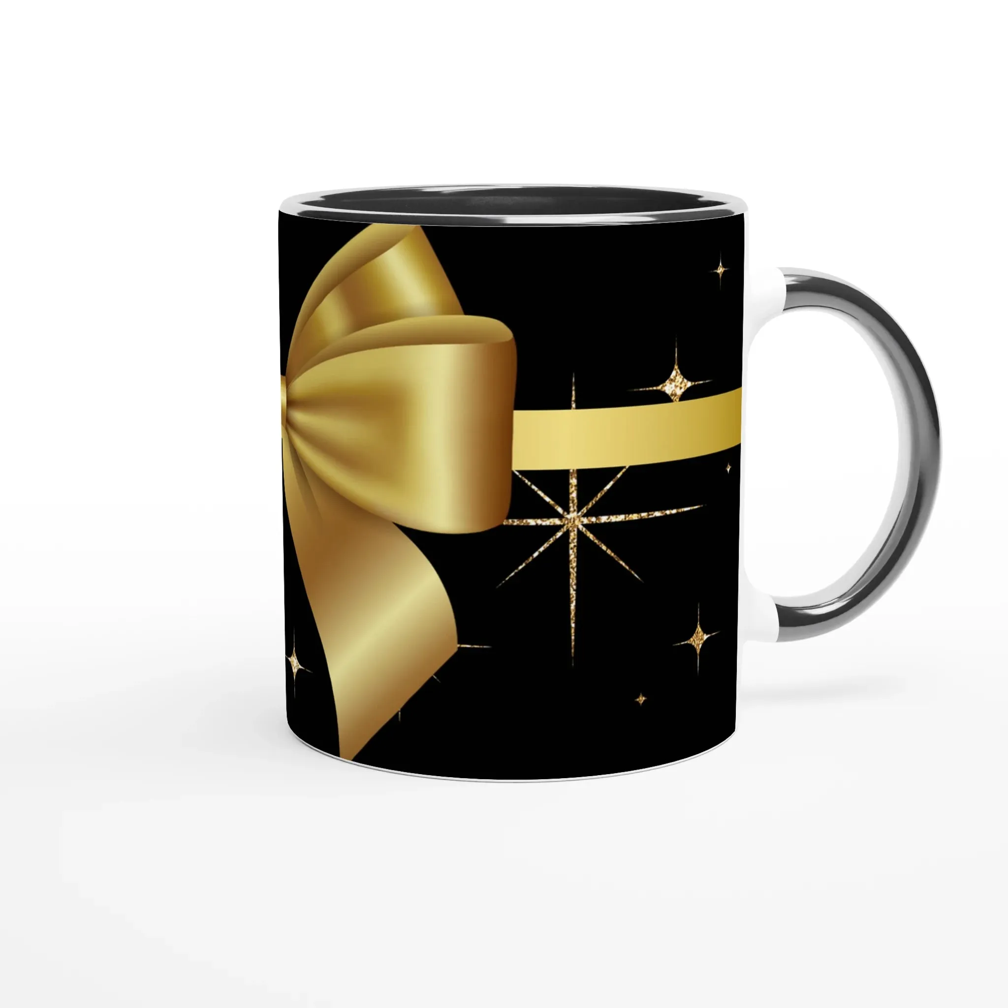 Big Golden Ribbon | Elegant Gift Mug