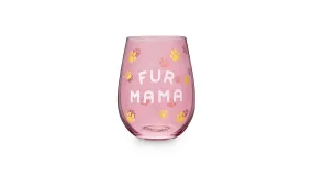 Blush Fur Mama 20oz Stemless Wine Glass