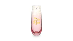 Blush Sip Sip Rose Stemless Champagne Flute