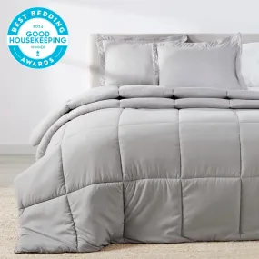 Brushed Silver Oversized Comforter Set