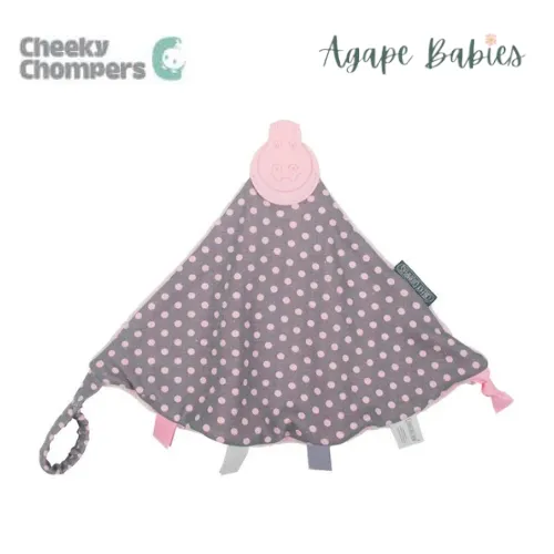 Cheeky Chompers Comfortchew - Polka Dot Pink