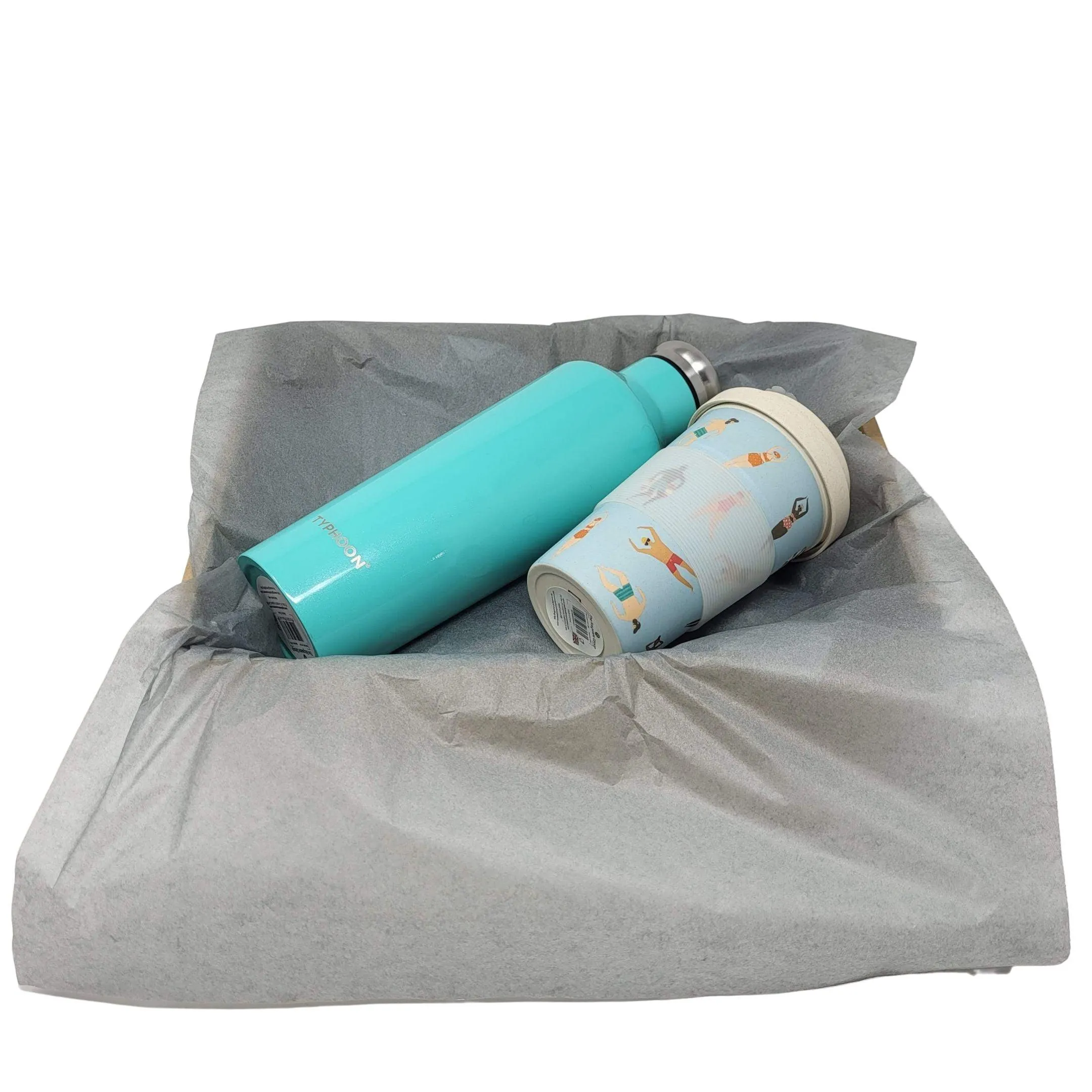 Christmas Eco-Friendly Gift Box -Reusable Stainless Steel Bottle and Coffee Cup