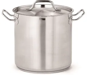 Combisteel Stainless Steel Deep Stock Pot With Lid 50 Litre - 7501.0030