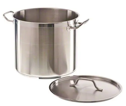 Combisteel Stainless Steel Midi Stock Pot With Lid 22 Litre - 7501.0060