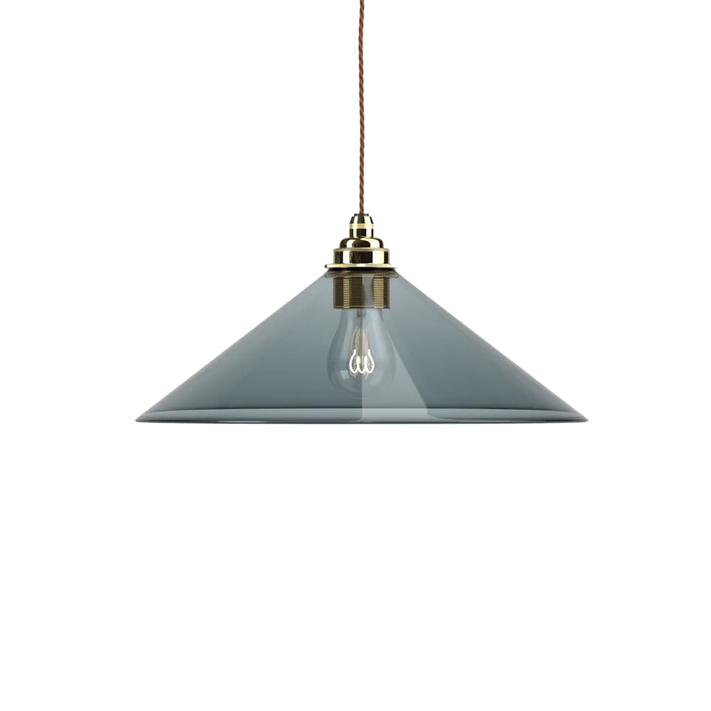 Coolie Smoked Glass Pendant Light