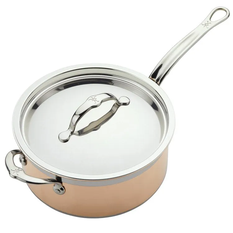 CopperBond 4-Quart Induction Copper Saucepan Pan