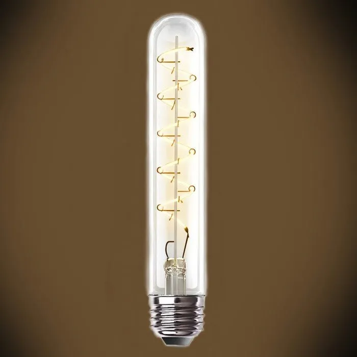 Curved LED Filament Tubular Bulb - 4 Watt - Vintage T9