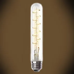 Curved LED Filament Tubular Bulb - 4 Watt - Vintage T9