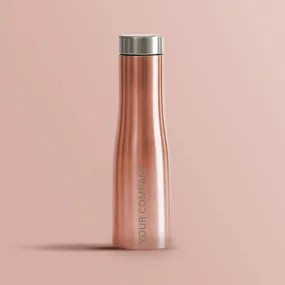 Custom Bottles for Home Office Cafes Restaurants-Rose Gold 750ml