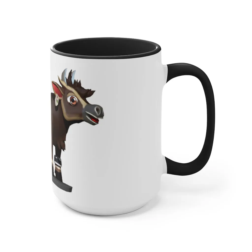 Dark Brown Cow Accent Mug