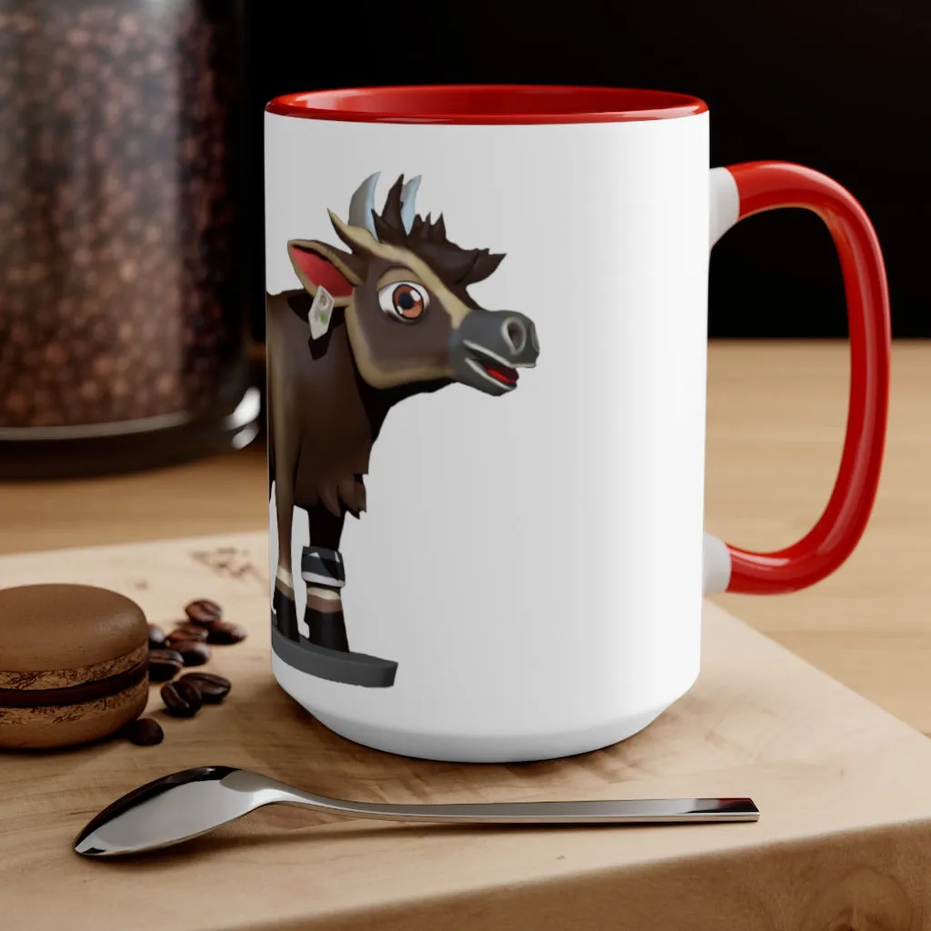 Dark Brown Cow Accent Mug