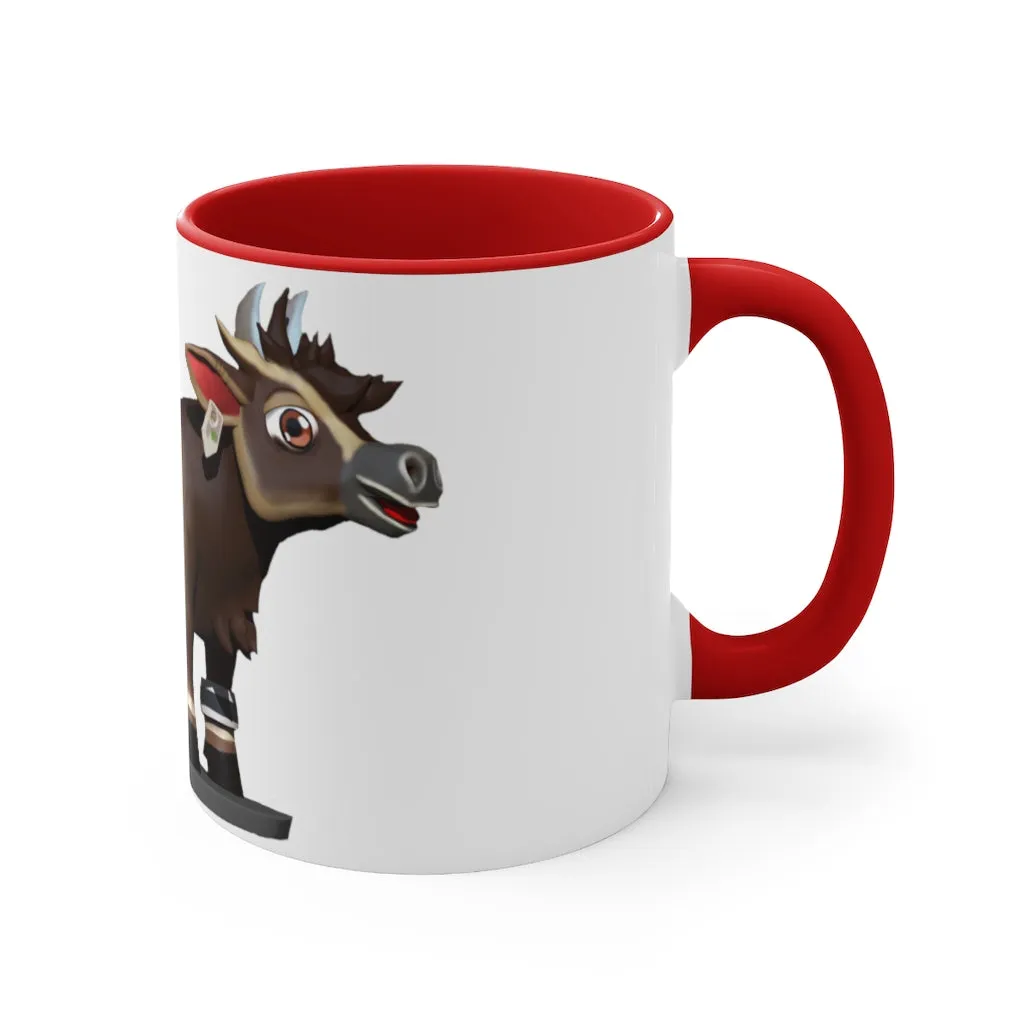 Dark Brown Cow Accent Mug