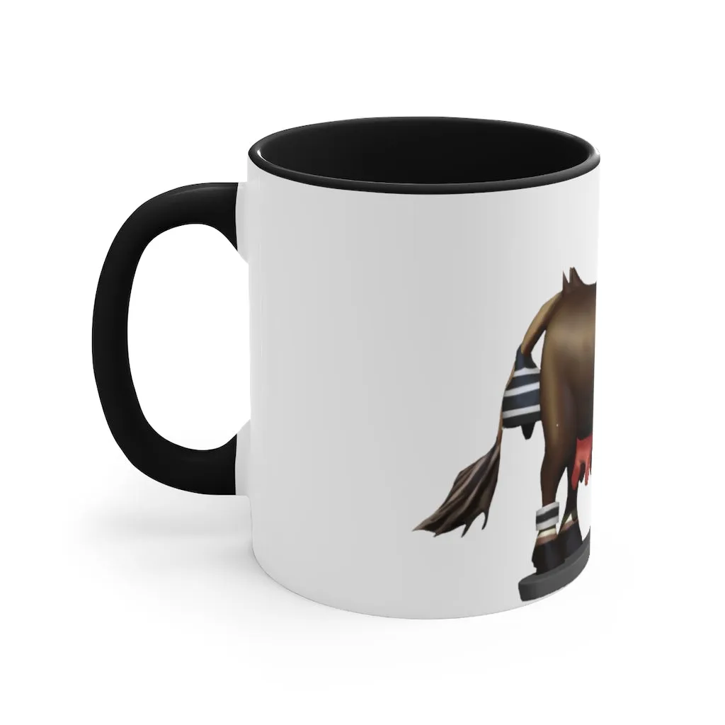 Dark Brown Cow Accent Mug