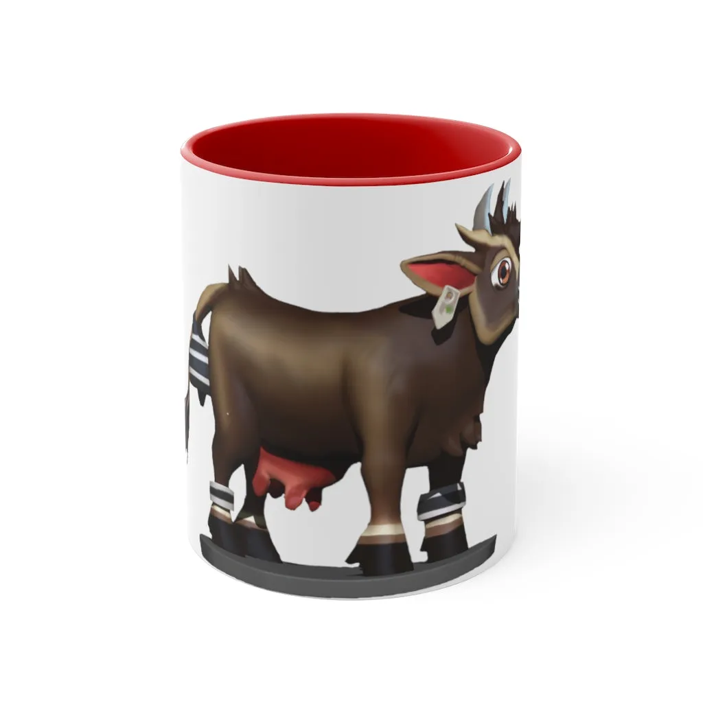 Dark Brown Cow Accent Mug