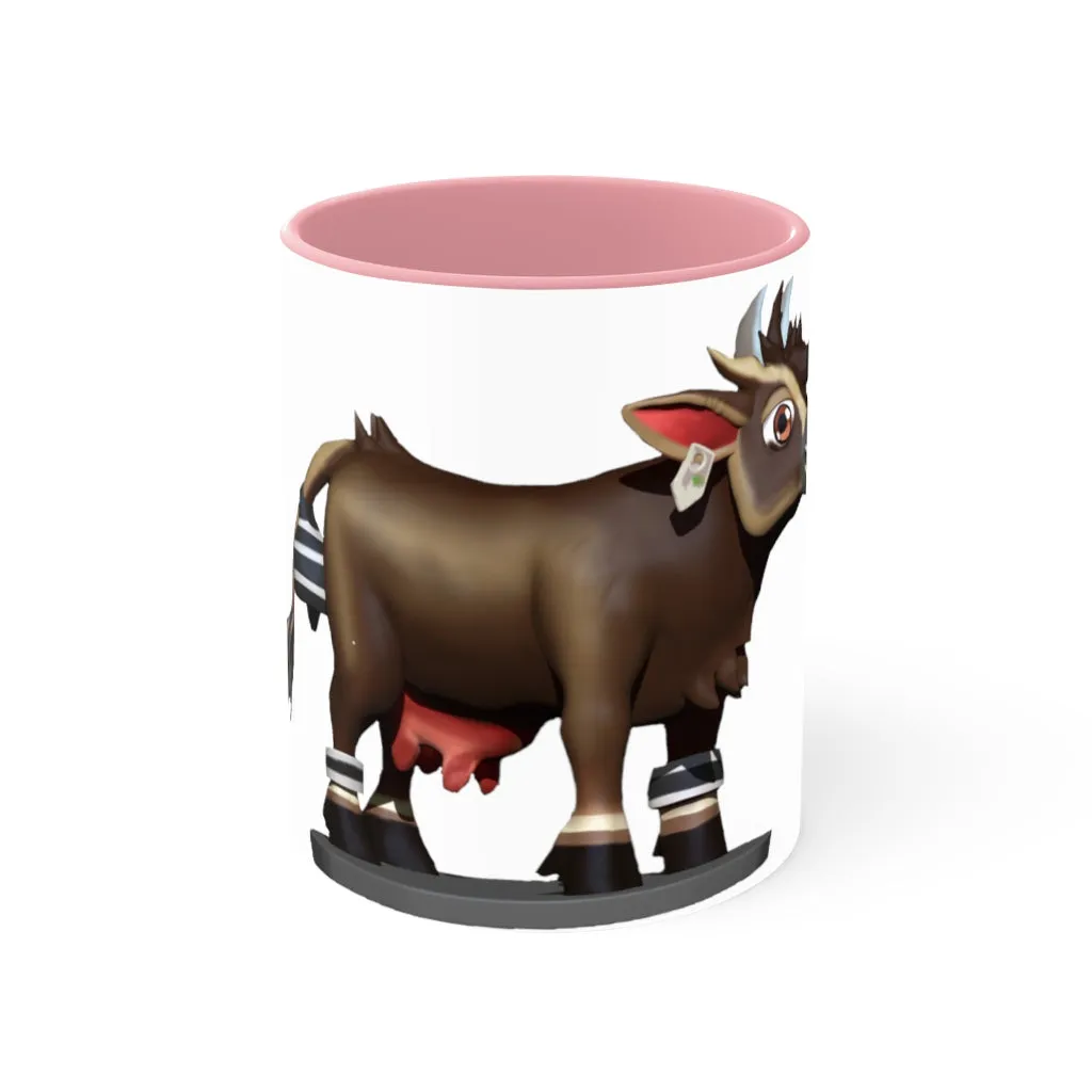 Dark Brown Cow Accent Mug