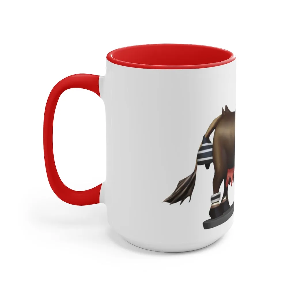 Dark Brown Cow Accent Mug